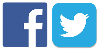 Facebook and Twitter